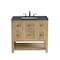 James Martin Vanities Breckenridge 36in Single Vanity, Light Natural Oak w/ 3 CM Charcoal Soapstone Top 330-V36-LNO-3CSP - alternate 1